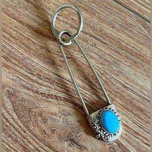 NEW Lucky Brand Turquoise Keychain